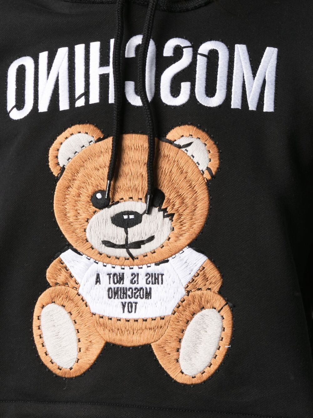 фото Moschino укороченное худи teddy bear на молнии