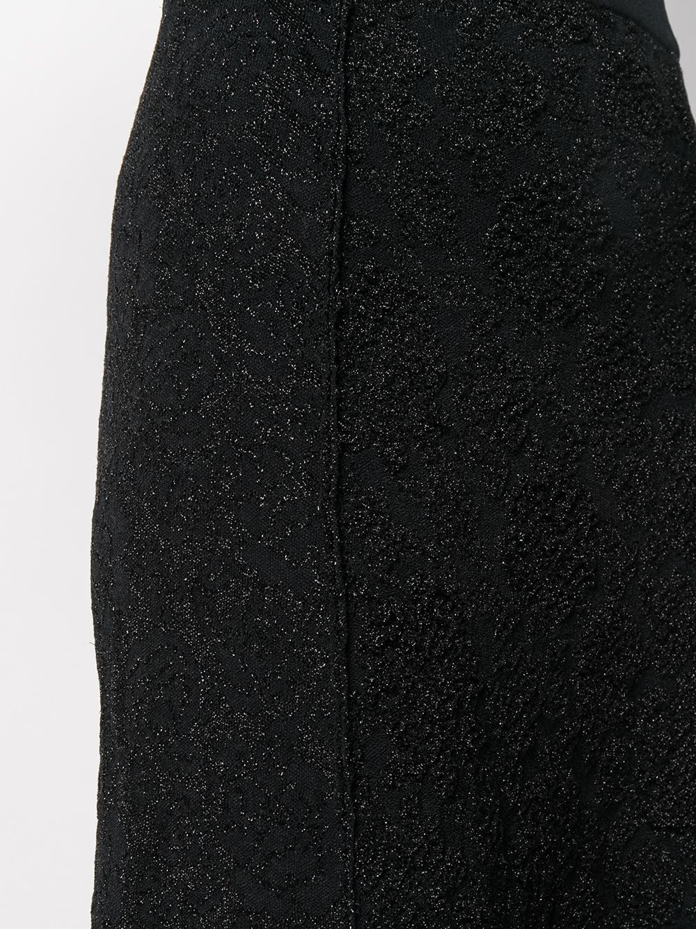 фото Moschino юбка с оборками и эффектом металлик