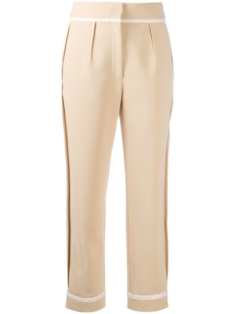Shop Moschino high-waisted tailored trousers with Express Delivery - Farfetch