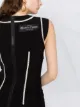 Moschino stripe detail fitted dress