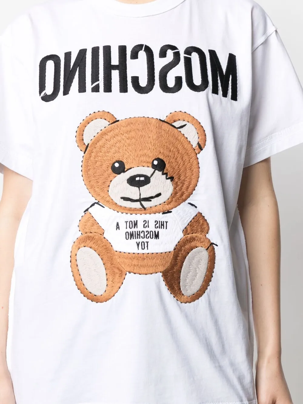 фото Moschino футболка с логотипом