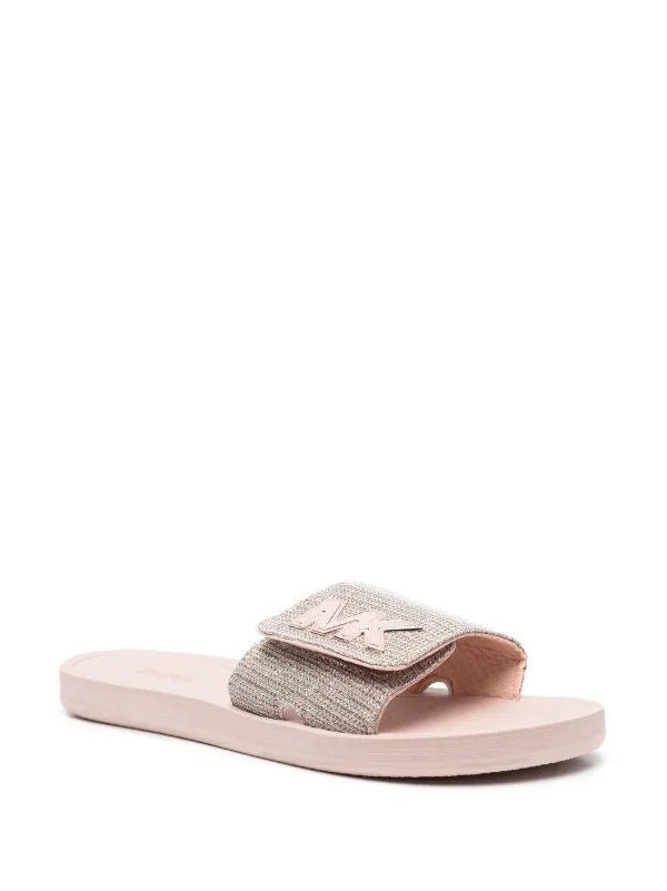 Michael kors glitter on sale slides