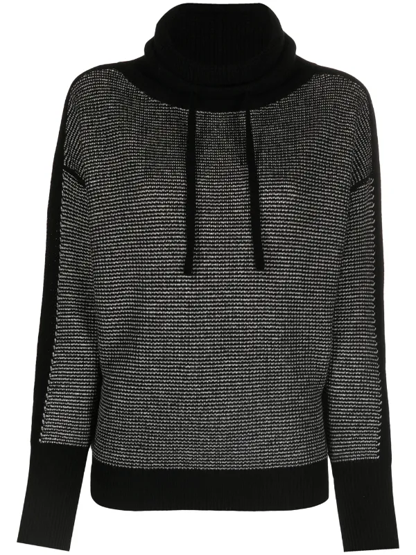 black waffle jumper