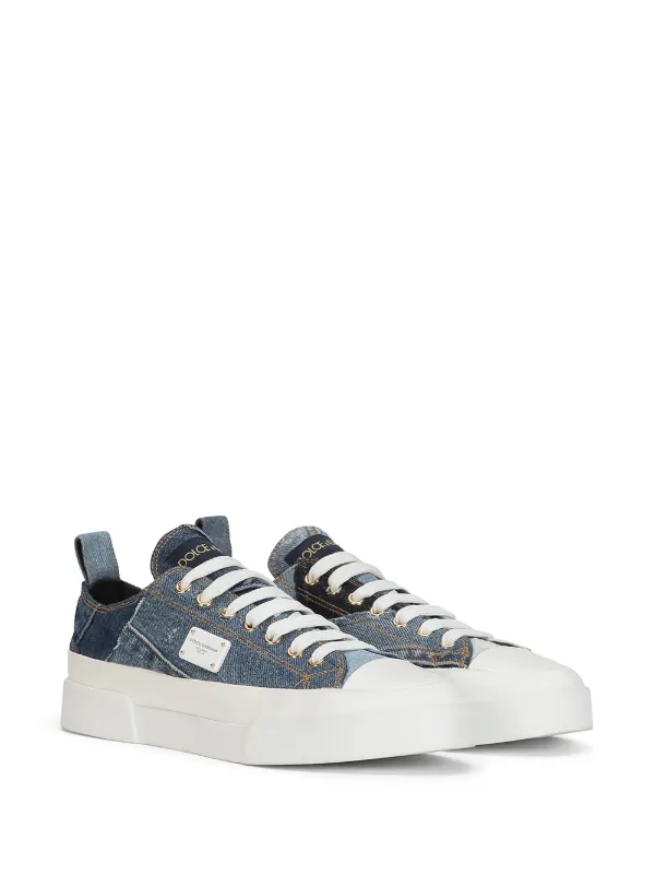 dolce and gabbana denim sneakers