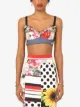 Dolce & Gabbana patchwork bustier top