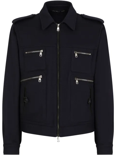 Dolce & Gabbana zip-pocketed shirt jacket