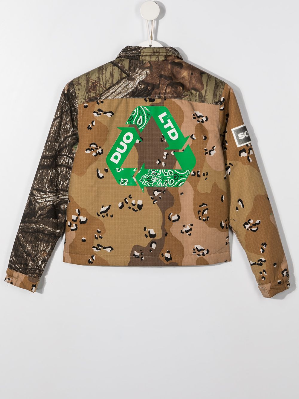 Shop Duoltd Desert Camouflage Jacket In Brown