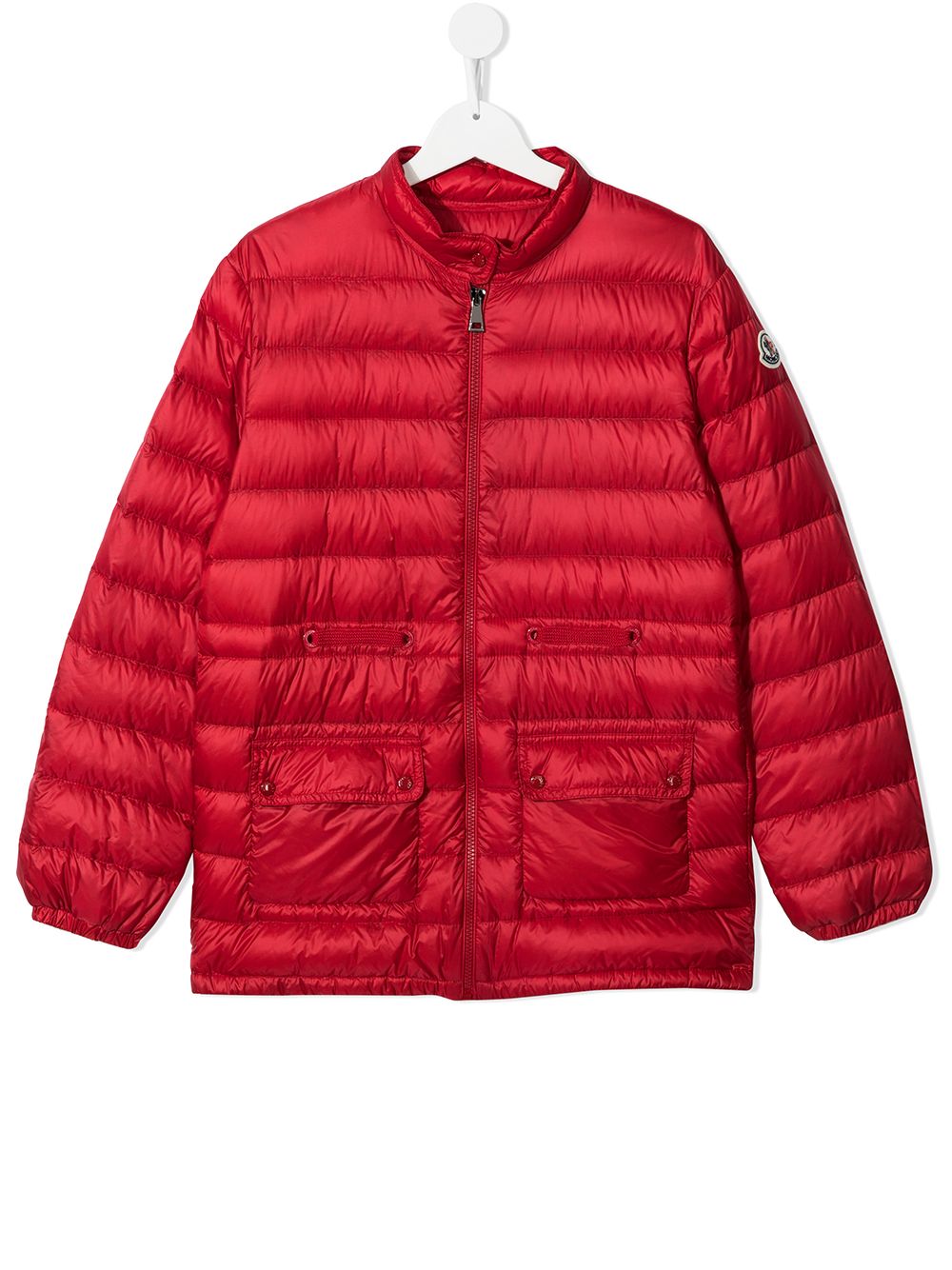 фото Moncler enfant пуховик с воротником-воронкой