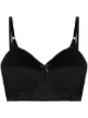 Image 1 of Moschino bow-detail quilted bra