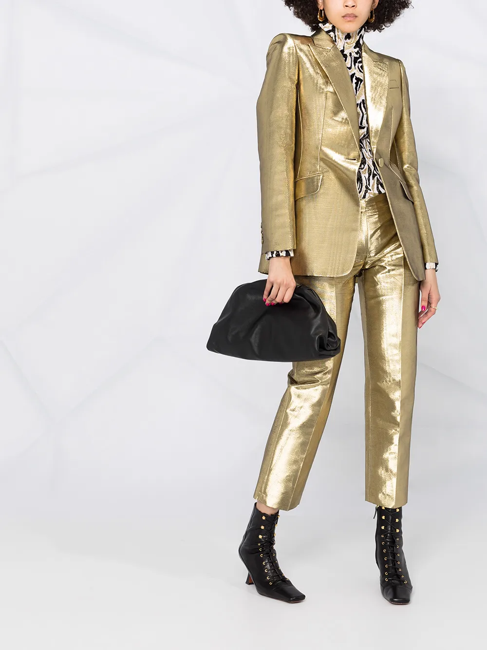Alexander McQueen metalliceffect Tailored Blazer Farfetch