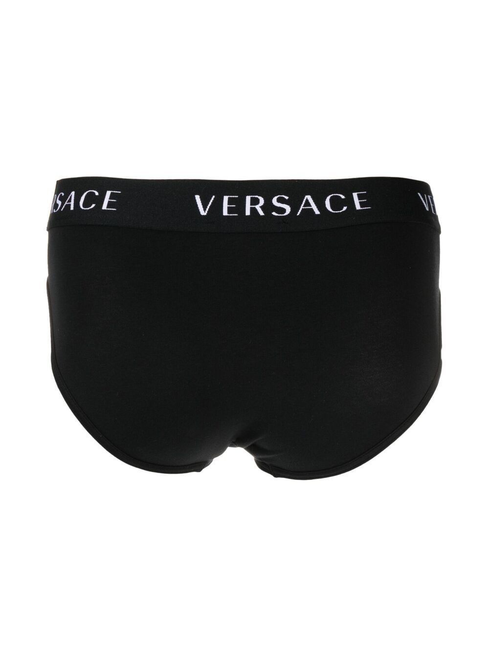 Versace Slip met logoband - Zwart