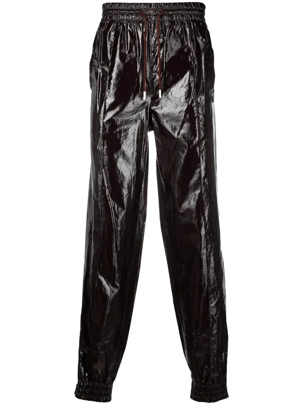 red lacoste track pants