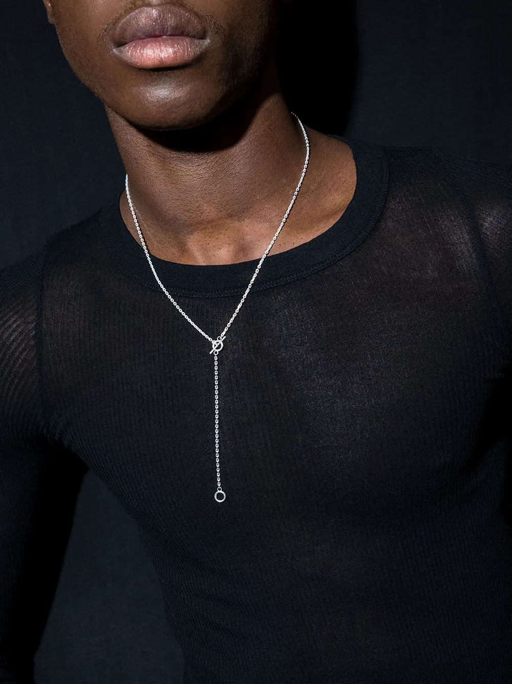 String rolo-chain necklace