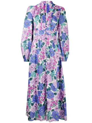 ZIMMERMANN Poppy Floral Print Dress 