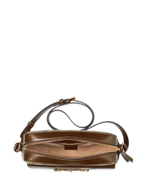 Gucci Horsebit 1955 GG Small Crossbody Bag - Brown - Shoulder Bags