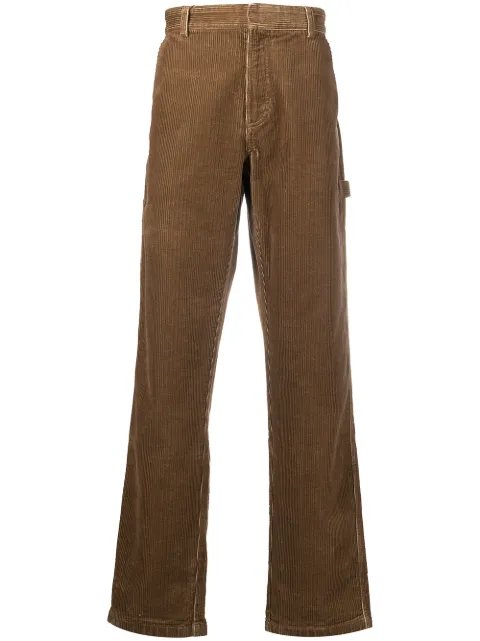 Shop brown Lacoste corduroy loose-fit 