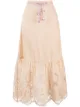 Image 1 of ZIMMERMANN floral-lace a-line midi skirt