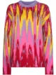 Image 1 of AGR jacquard zigzag knit jumper