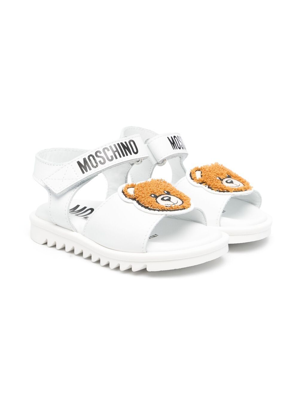 фото Moschino kids сандалии с нашивкой teddy bear