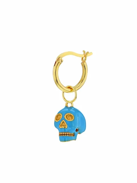 True Rocks skull hoop earring