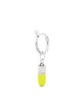 True Rocks mini pill hoop earring - Silver