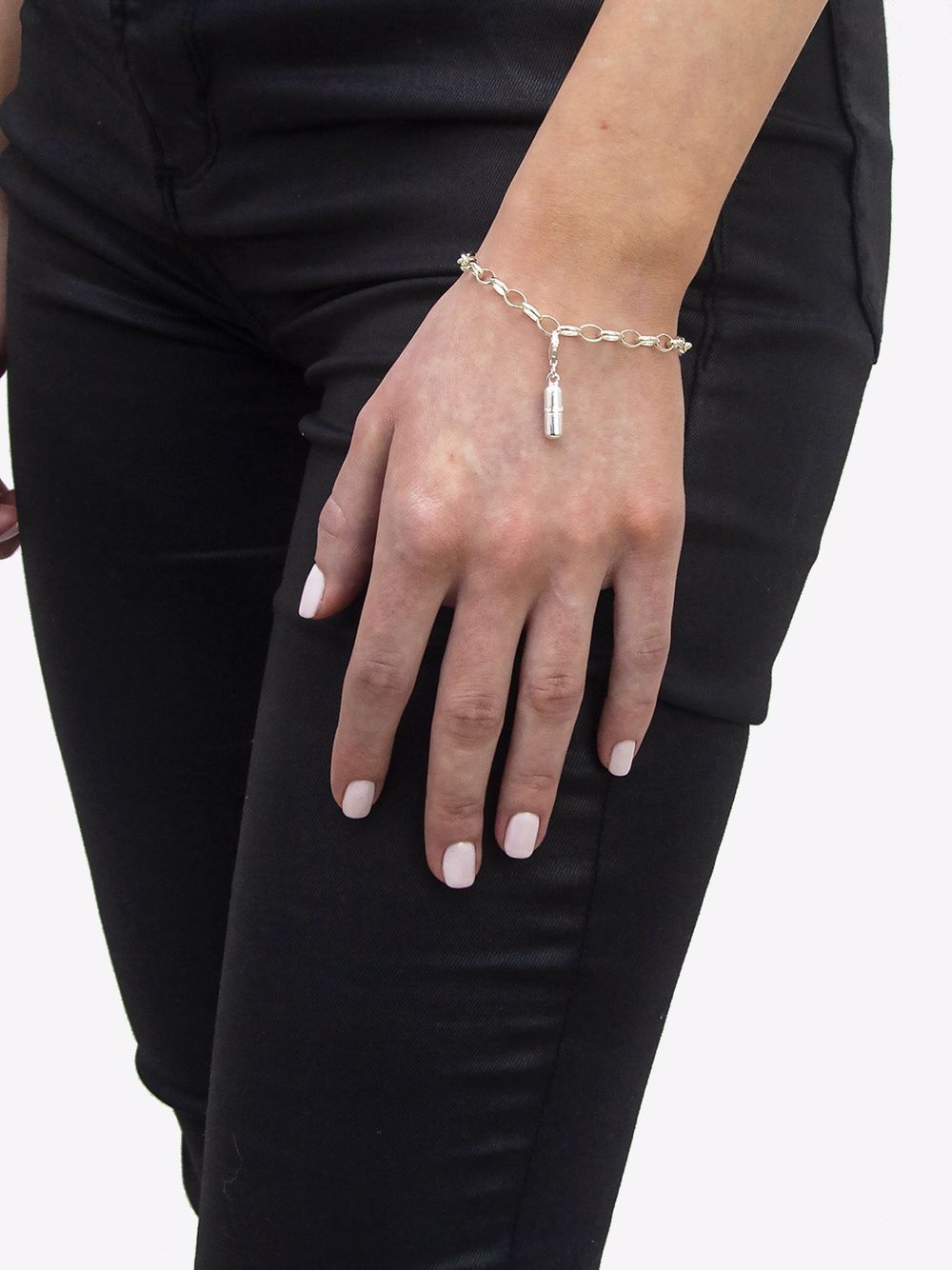 True Rocks Chunky schakelarmband - Zilver