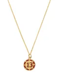 True Rocks Vegas 13 poker chip pendant necklace - Gold