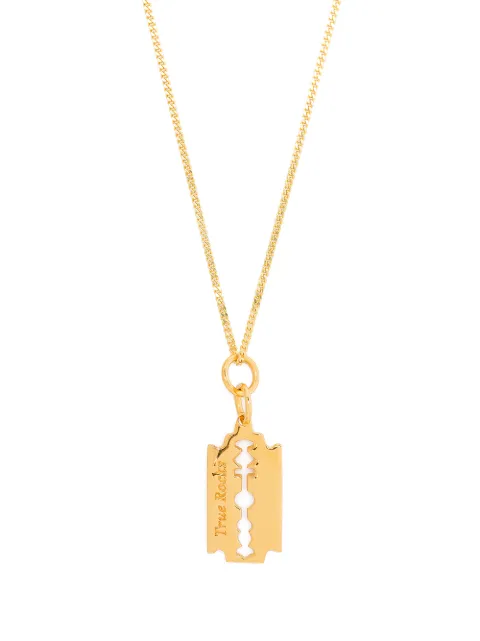 True Rocks collar con dije de cuchilla mini