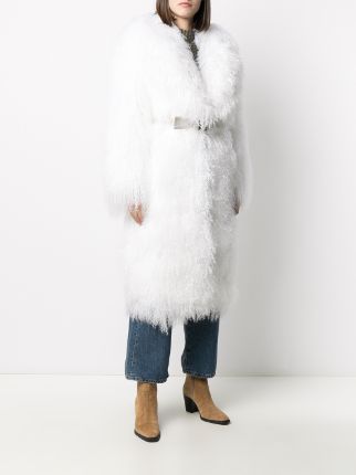 oversize shearling coat展示图