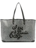 Anya Hindmarch geometric logo print tote bag - Grey
