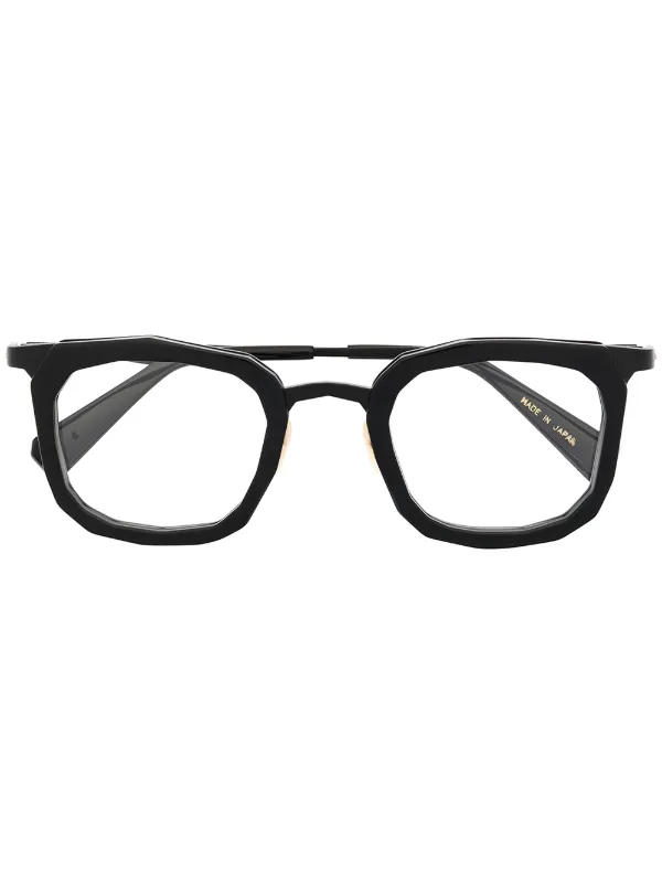 rounded square black glasses