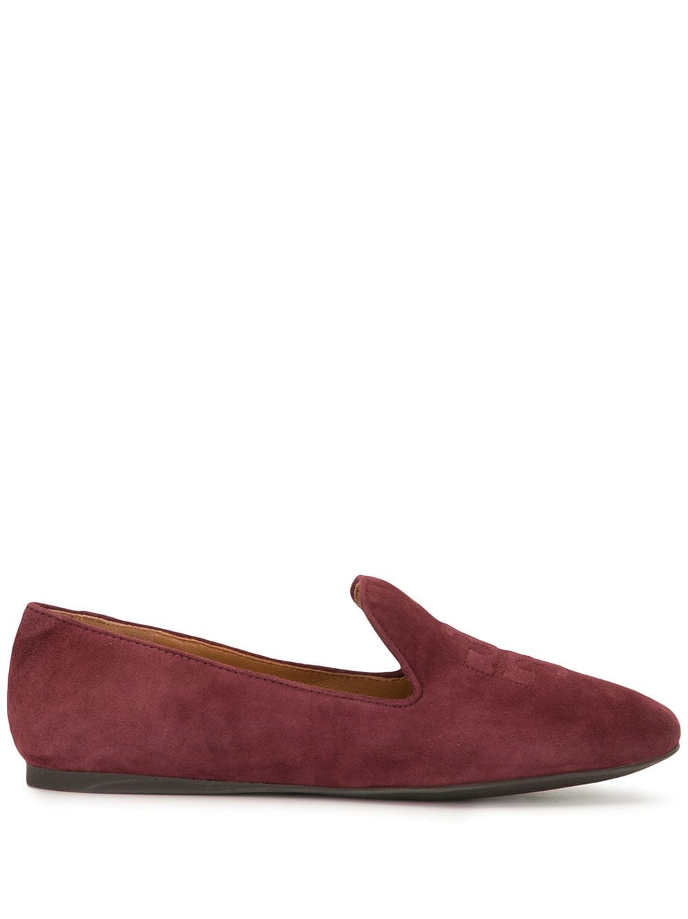 Shop Tory Burch Ruby Smoking Loafers In Red