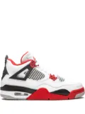 Jordan Kids Air Jordan 4 Retro ""Fire Red"" sneakers - White