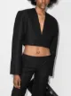 Image 2 of Aleksandre Akhalkatsishvili cropped V-neck blazer