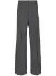 Imagem 1 de MM6 Maison Margiela Calça risca de giz cintura alta com pregas