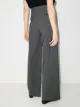 MM6 Maison Margiela Calça risca de giz cintura alta com pregas