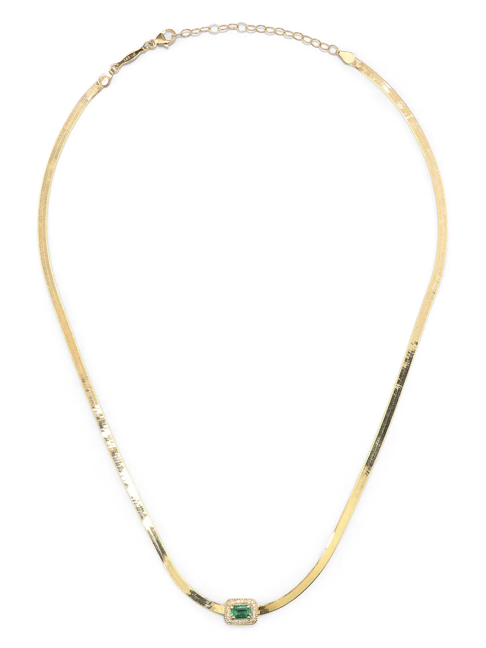 

Jacquie Aiche 14K yellow gold herringbone necklace