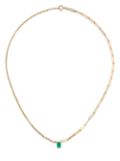 Yvonne Léon 18kt yellow gold emerald necklace