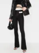 Imagem 2 de Balmain Calça flare de tricô