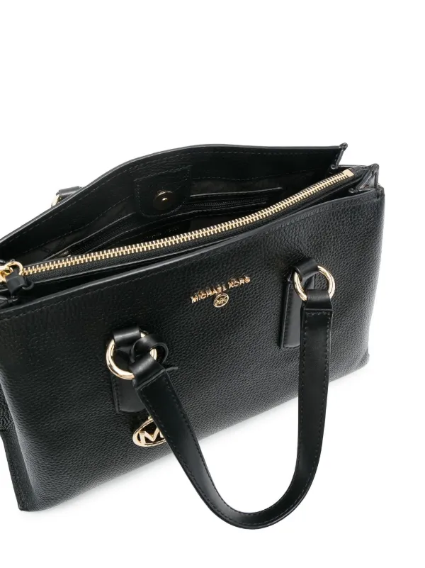 pebbled leather satchel