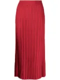 Balenciaga pleated midi skirt - Red