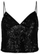 Image 1 of ROTATE sequin embroidered cropped top