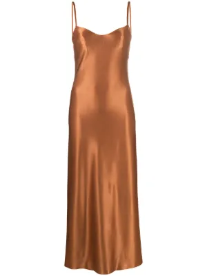sustainable silk slip dress