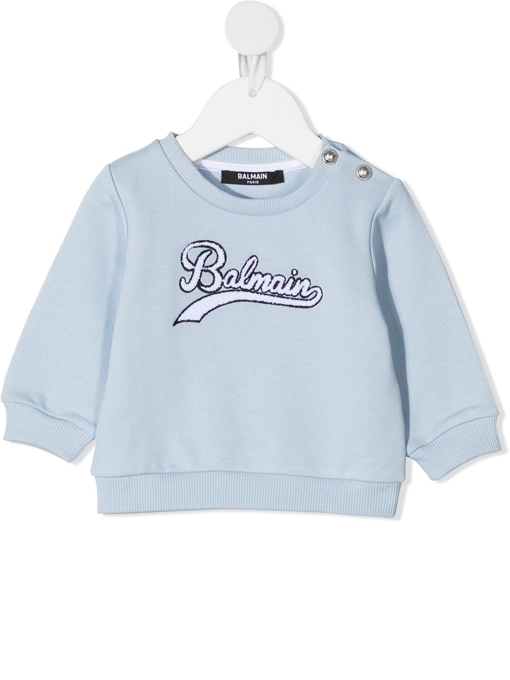 фото Balmain kids толстовка с вышитым логотипом