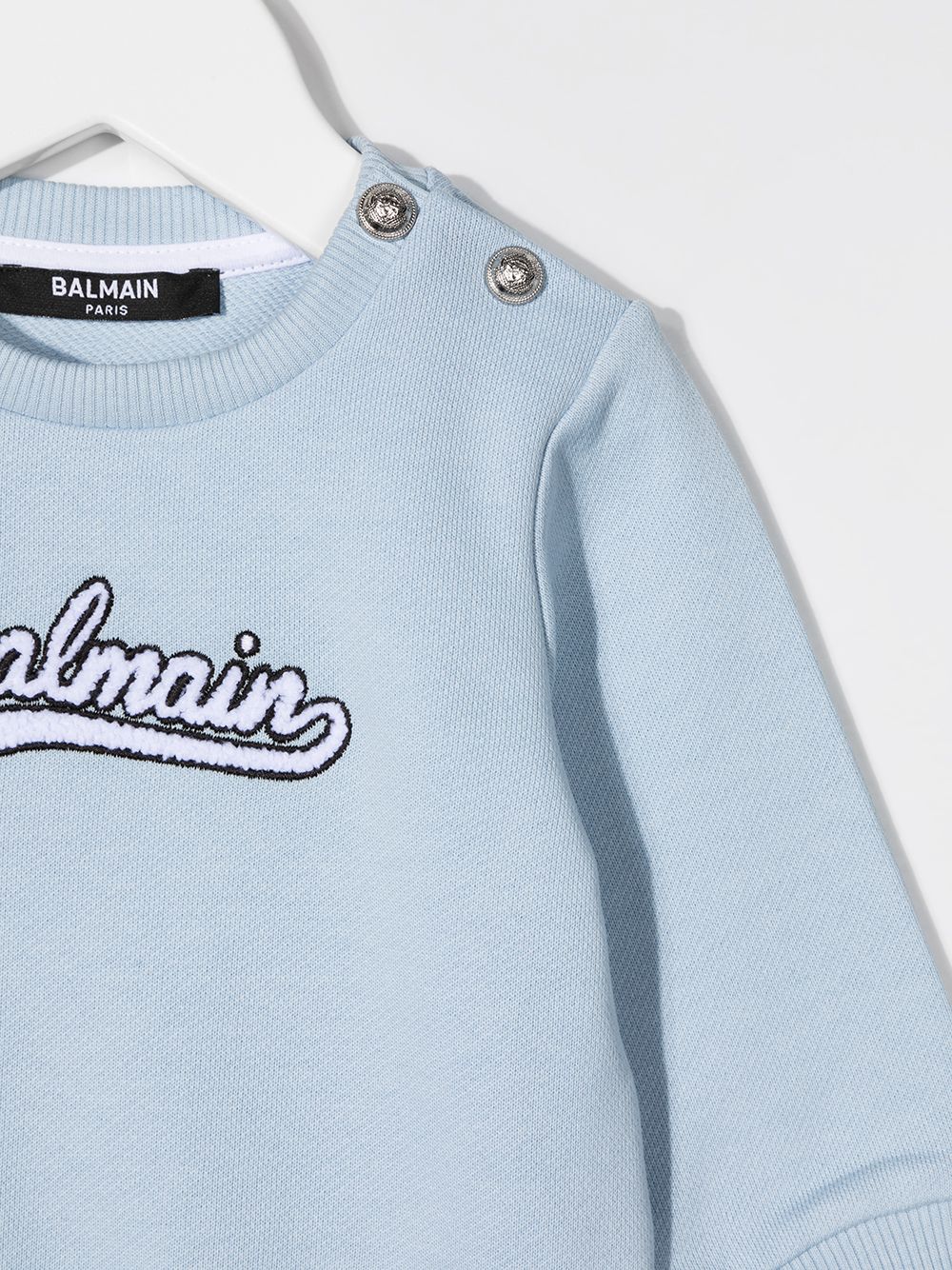 фото Balmain kids толстовка с вышитым логотипом