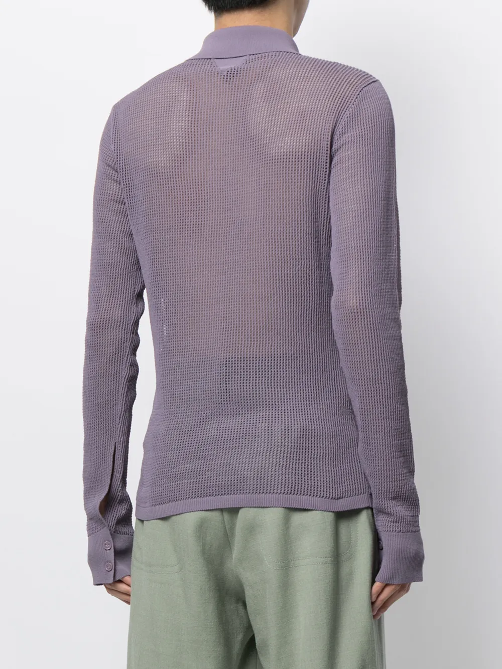 фото Bottega veneta сетчатая рубашка