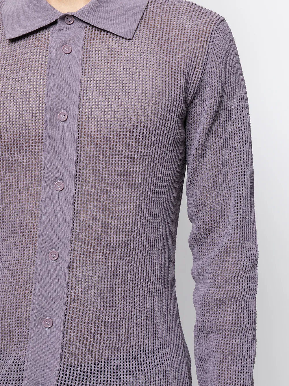 фото Bottega veneta сетчатая рубашка