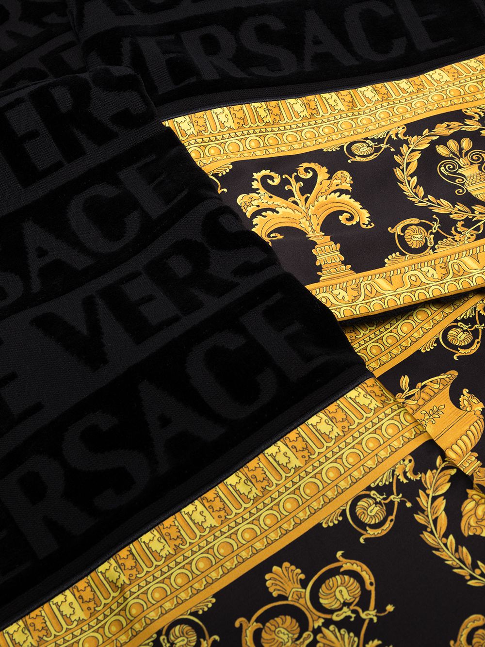 Versace Set van vijf handdoeken - Zwart