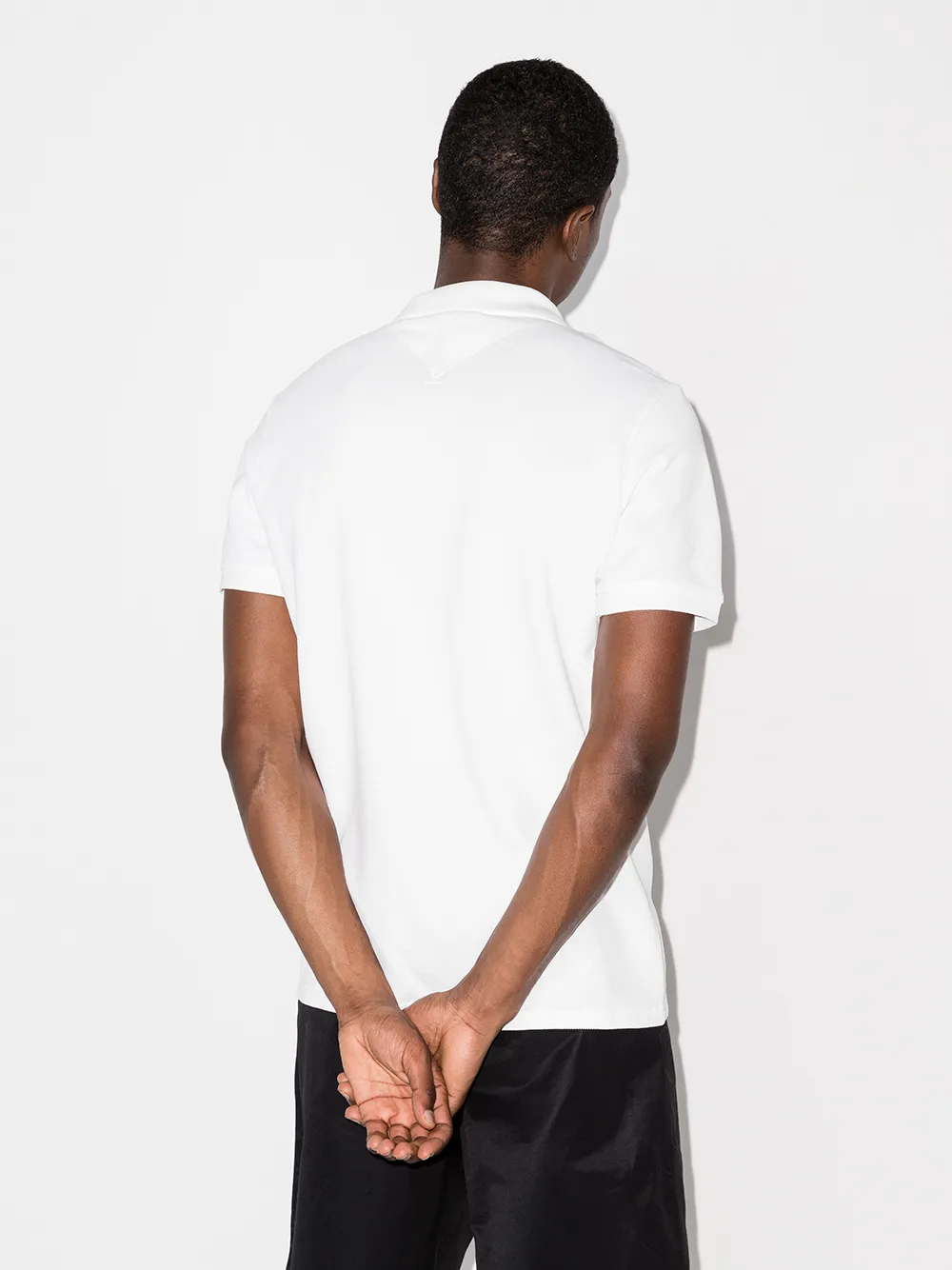 фото Kenzo рубашка поло с нашивкой tiger и короткими рукавами