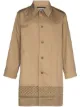 Image 1 of Neighborhood patterned hem single-breasted trench coat